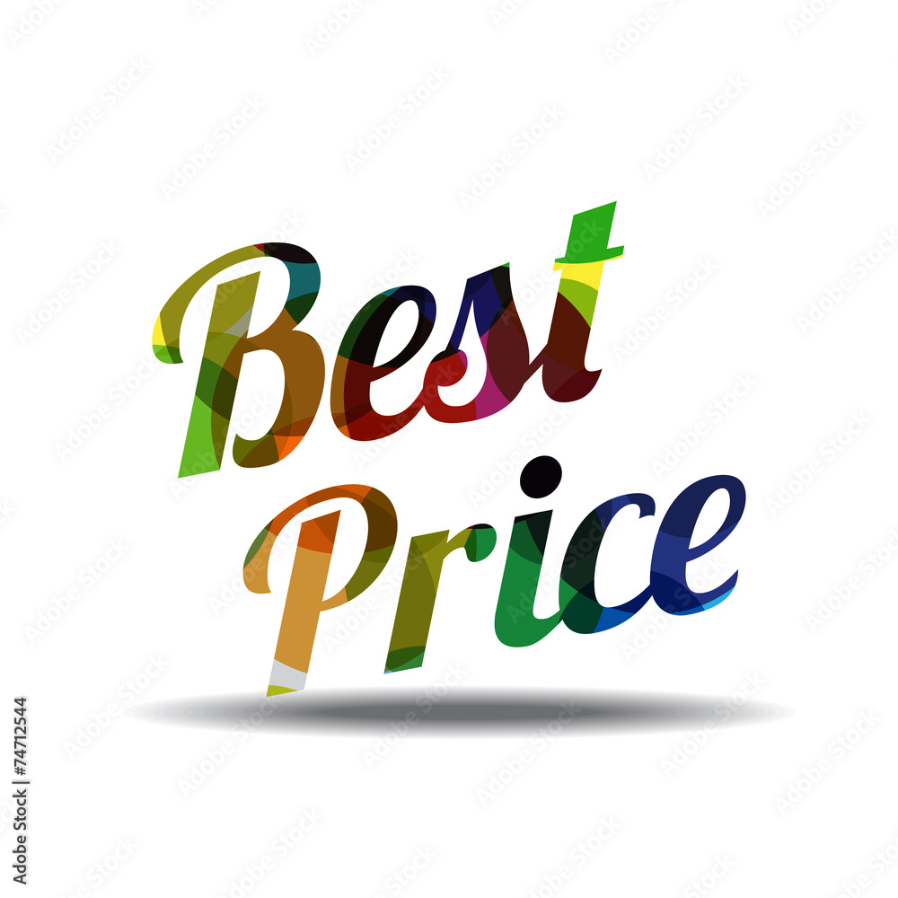 Fototapeta premium Best Price Colorful Vector Icon Design