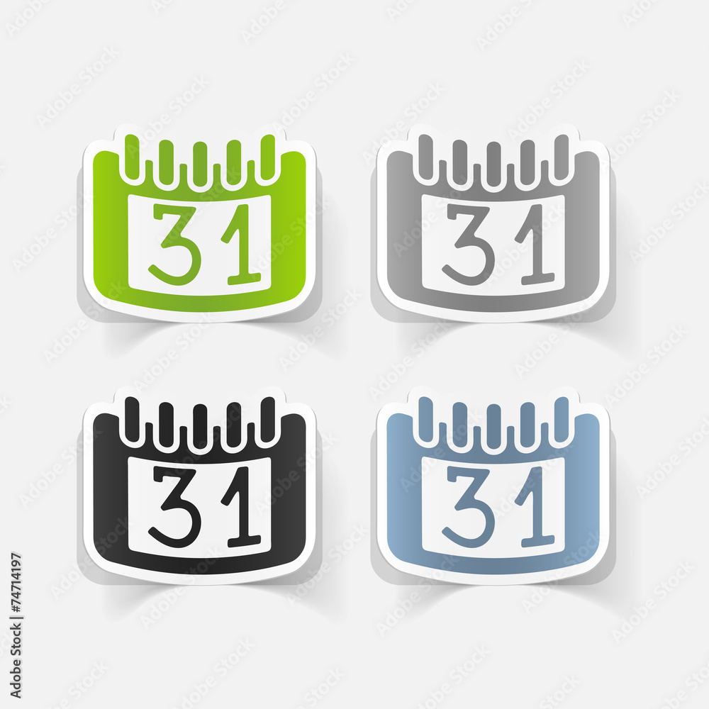 Obraz premium realistic design element: calendar