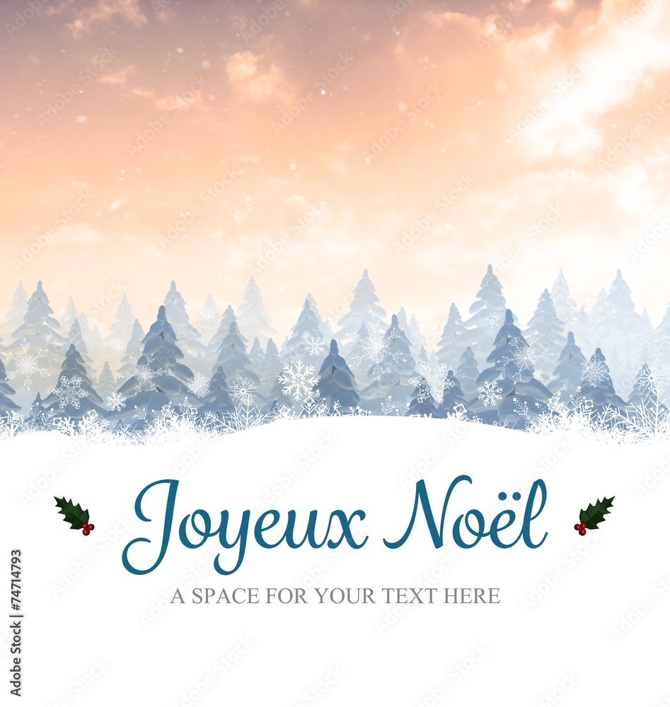 Fototapeta premium Composite image of christmas holly with red berries