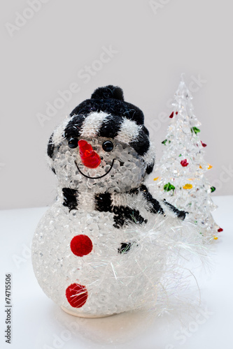 Obraz na płótnie Christmas snowman w salonie