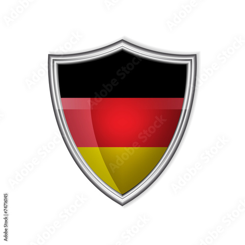 Free Download German glossy label or badge on a clean background  - GFXLoad