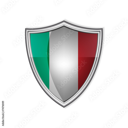 Italian glossy label or badge on a clean background Free Download Italian glossy label or badge on a clean background - GFXLoad