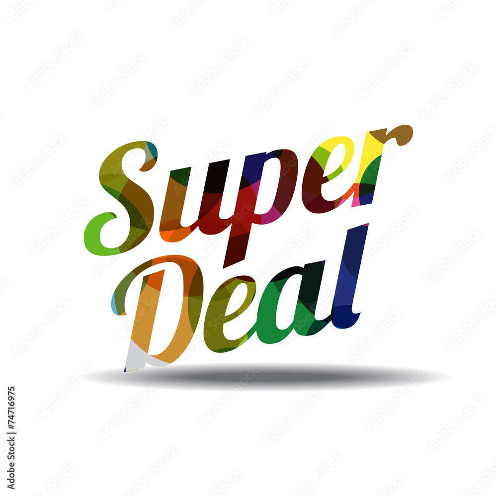 Super Deal Colorful Vector Icon Design
