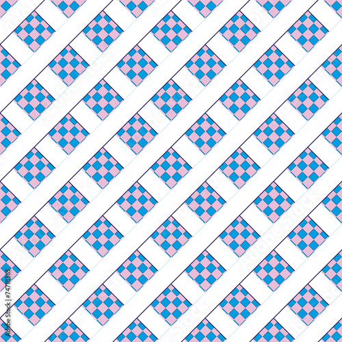 Blue seamless patten, vector illustration