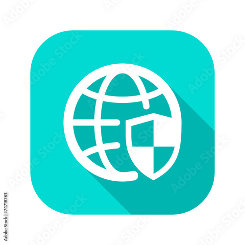Flat Long Shadow Icon