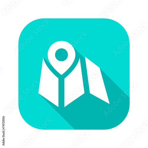 Flat Long Shadow Icon