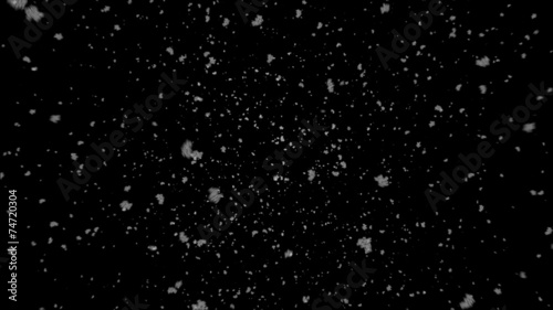 Snow from top (for Luma Matte overlay) photo