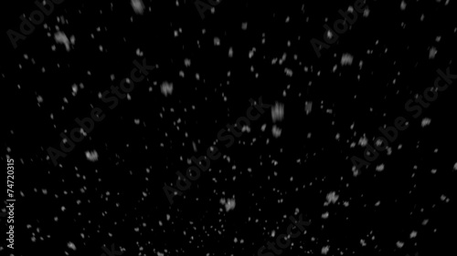 Snow from back (for Luma Matte overlay) photo