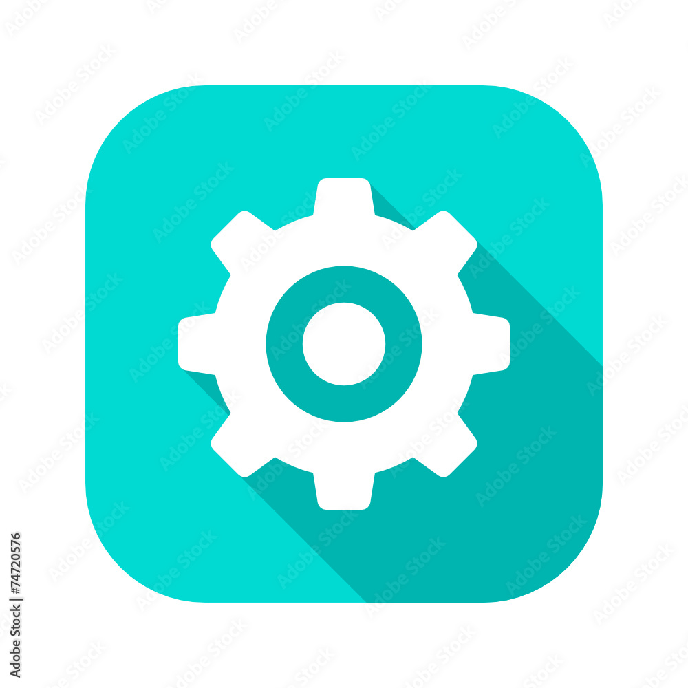 Flat Long Shadow Icon Flat Long Shadow Icon