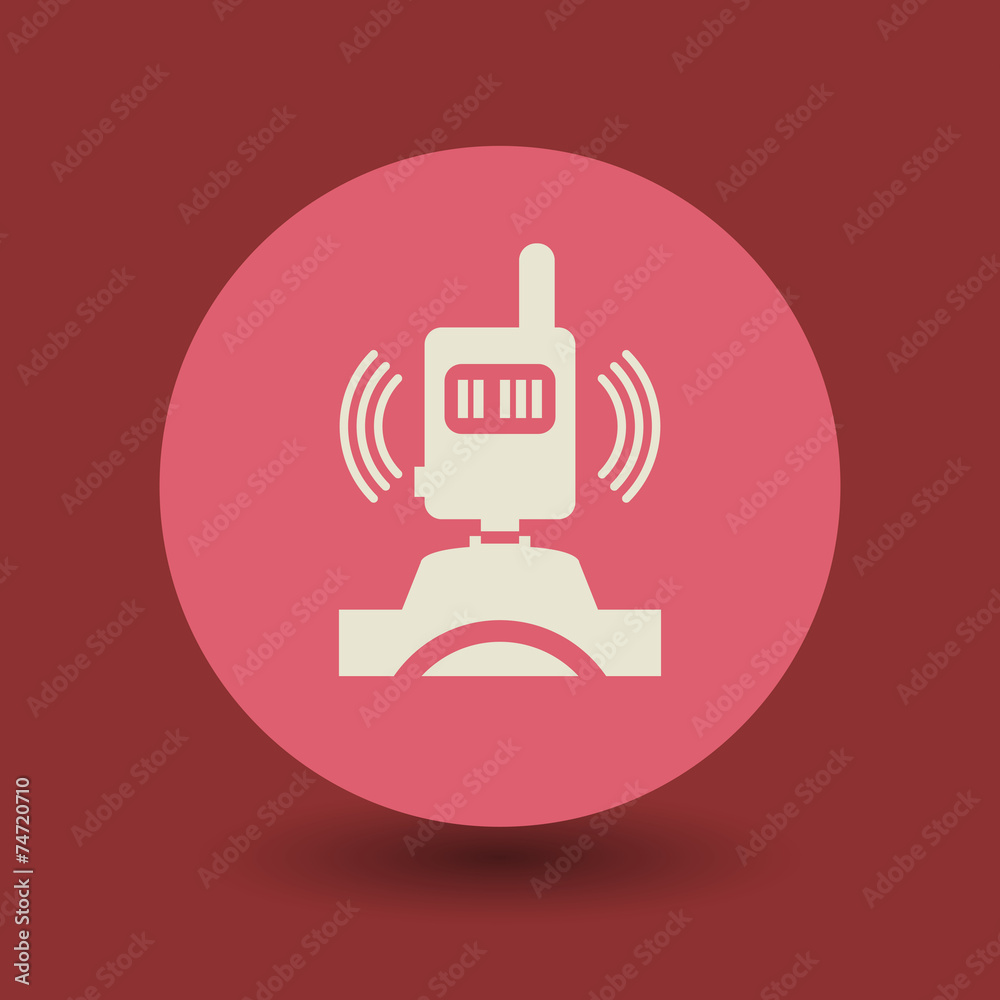 Fototapeta premium Photography transmitter symbol, vector