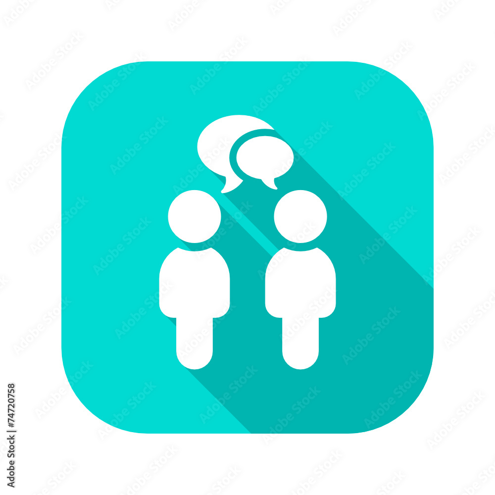 Flat Long Shadow Icon Flat Long Shadow Icon