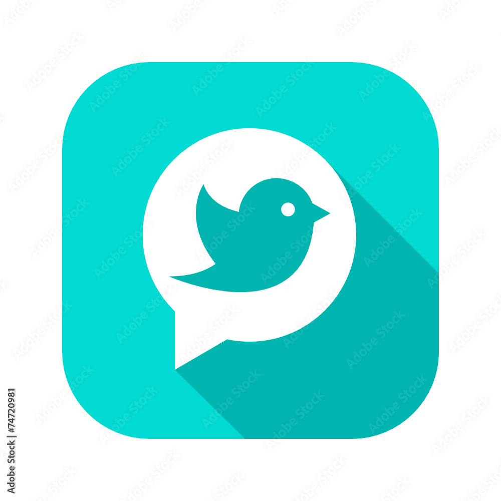Flat Long Shadow Icon Flat Long Shadow Icon