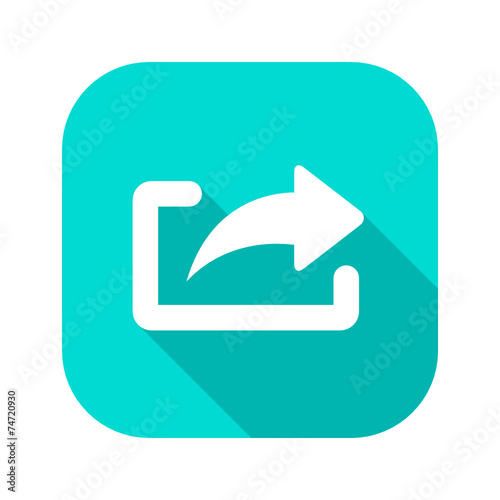 Flat Long Shadow Icon