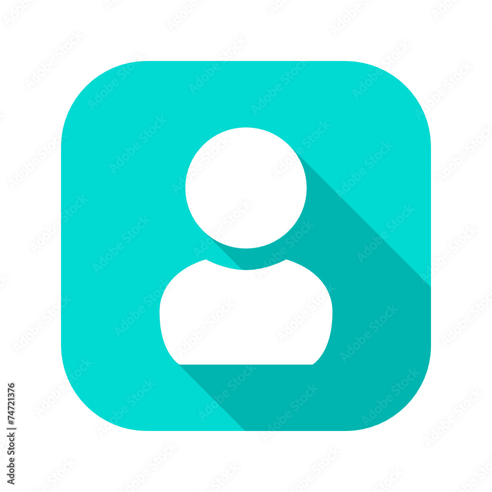 Flat Long Shadow Icon Flat Long Shadow Icon
