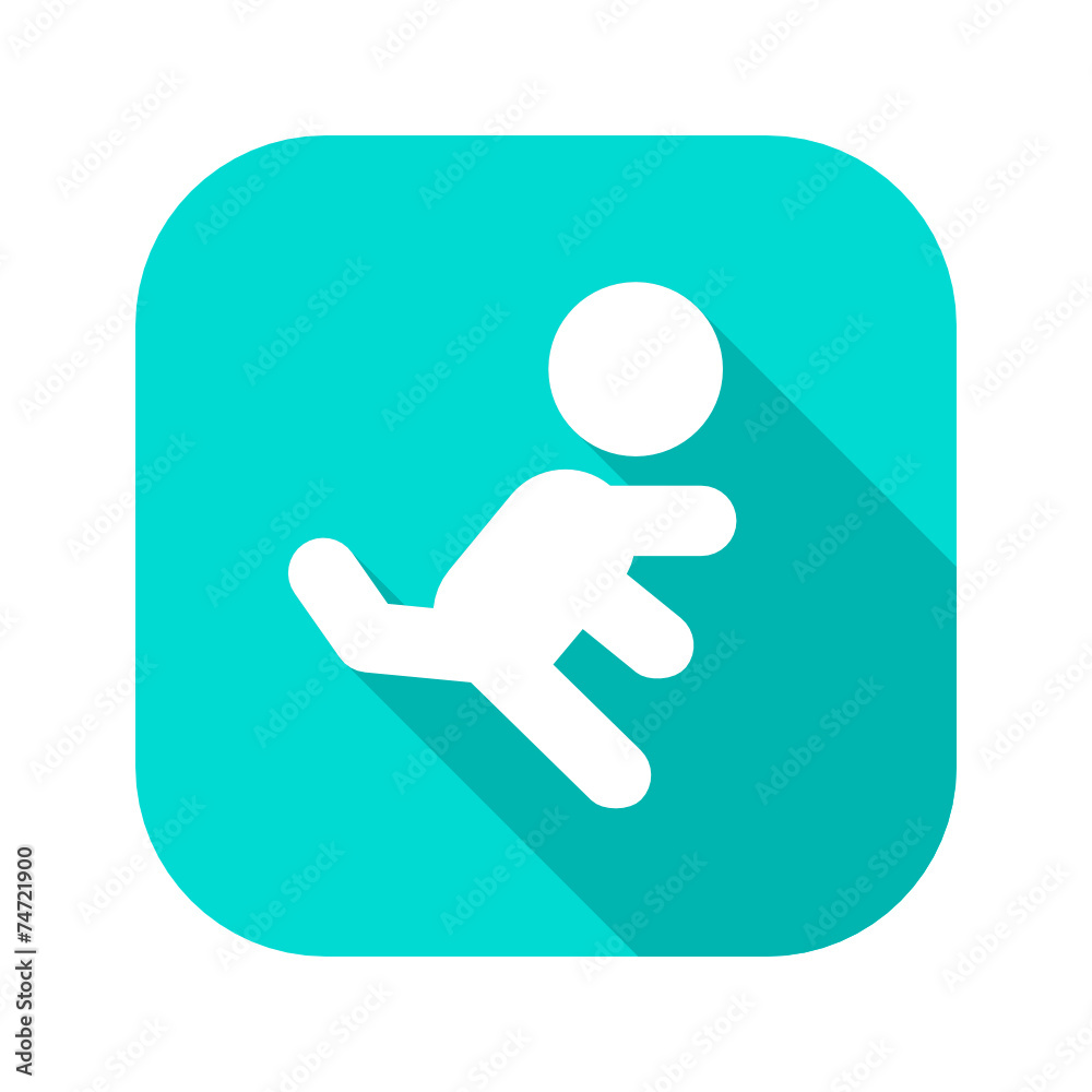 Flat Long Shadow Icon Flat Long Shadow Icon