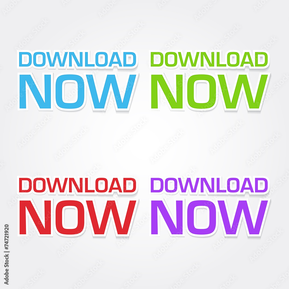 Obraz premium Download Now Colorful Vector Icon Design