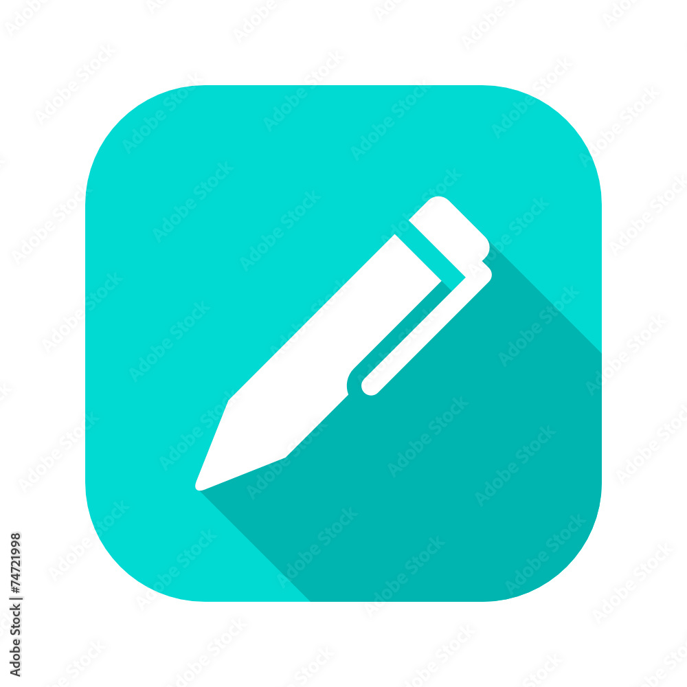 Flat Long Shadow Icon Flat Long Shadow Icon