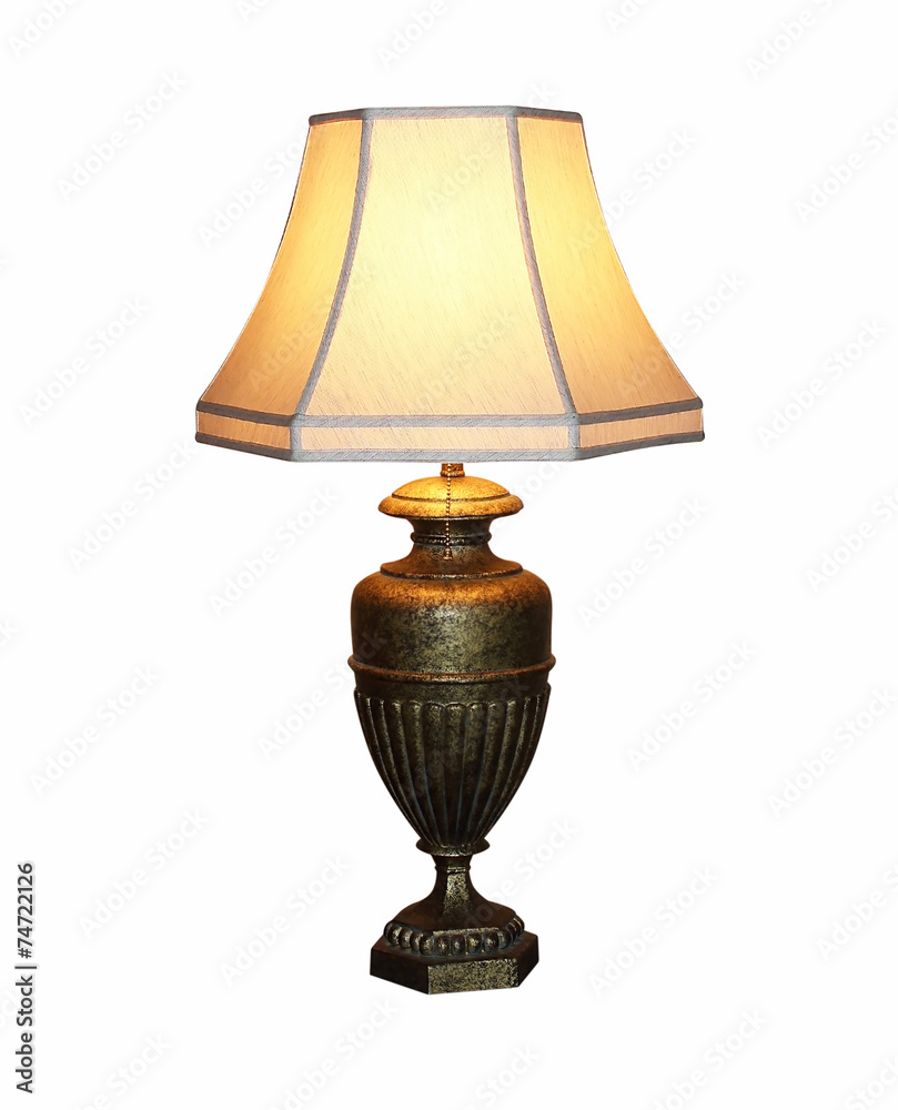 table lamp isolated on white background Stock Photo | Adobe Stock