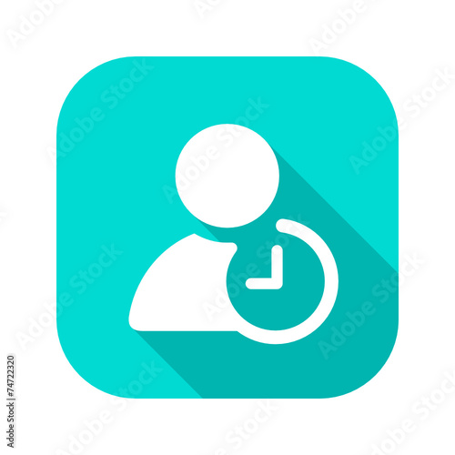 Flat Long Shadow Icon