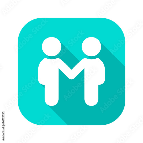 Flat Long Shadow Icon
