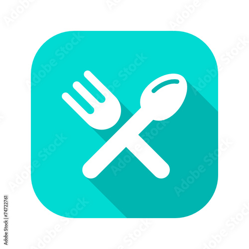 Flat Long Shadow Icon