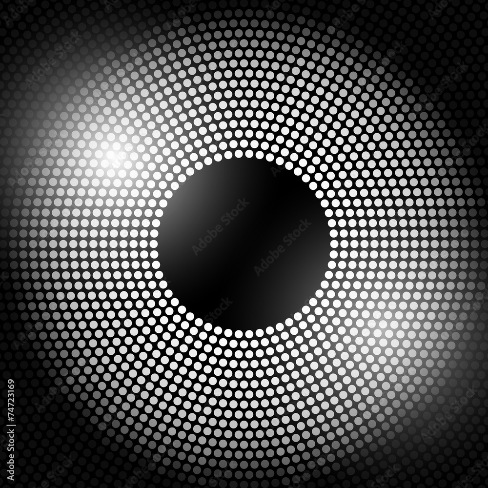 Abstract disco background with halftone.