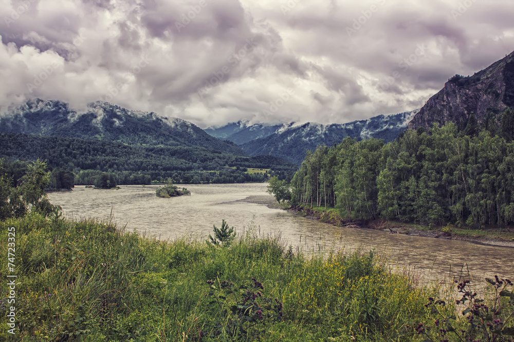 River Katun in Altai Republic