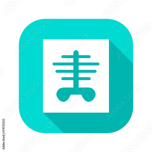Flat Long Shadow Icon