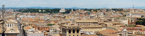 Rome aerial view from Vittorio Emanuele monument © bokstaz