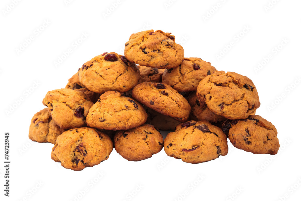 heap of isolated homemade cookies heap of isolated homemade cookies