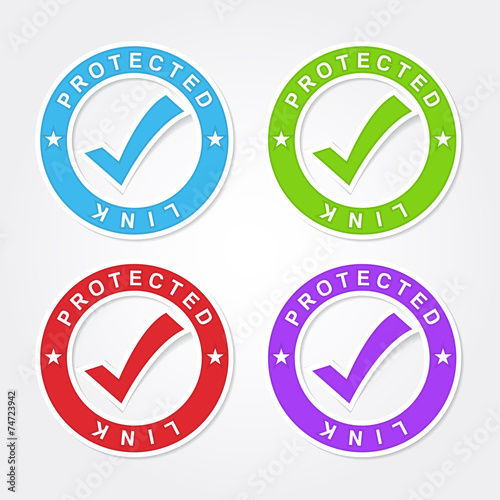 Protected Link Colorful Vector Icon Design Free Download Protected Link Colorful Vector Icon Design - GFXLoad