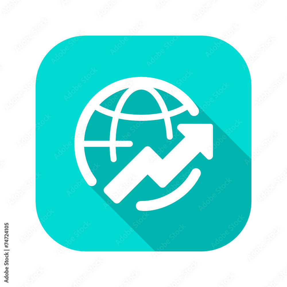 Flat Long Shadow Icon Flat Long Shadow Icon