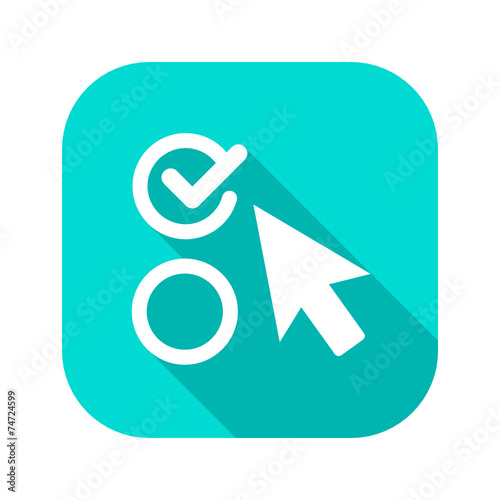 Flat Long Shadow Icon