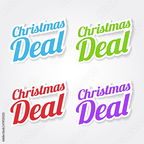 Christmas Deal Colorful Vector Icon Design