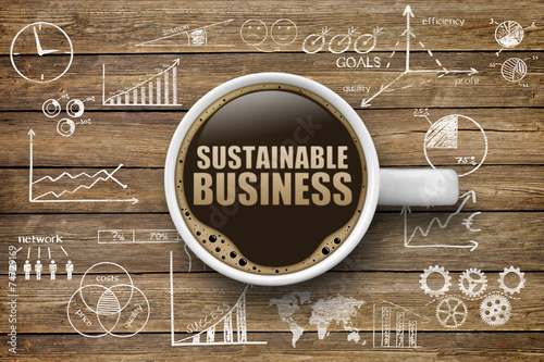Quadro em tela Sustainable Business