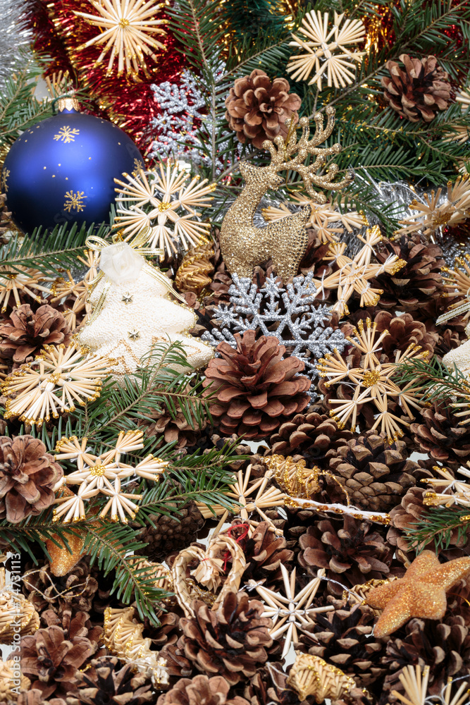 Obraz premium new year and merry christmas background