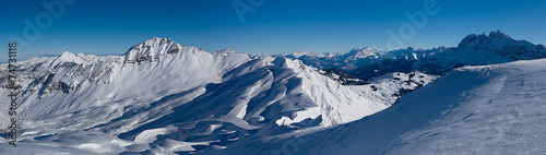 Mountains on the border of France and Switzerland,