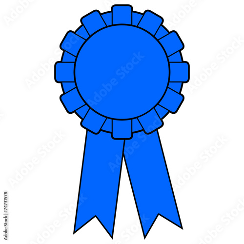 Blue Award Ribbon