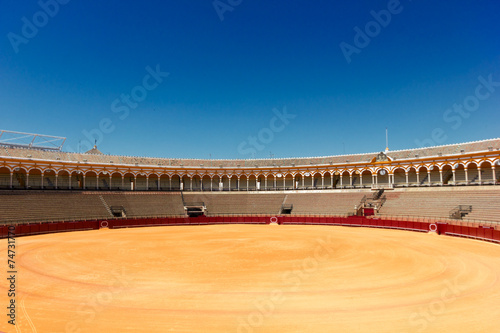 bullfight arena  in Seville, Spain