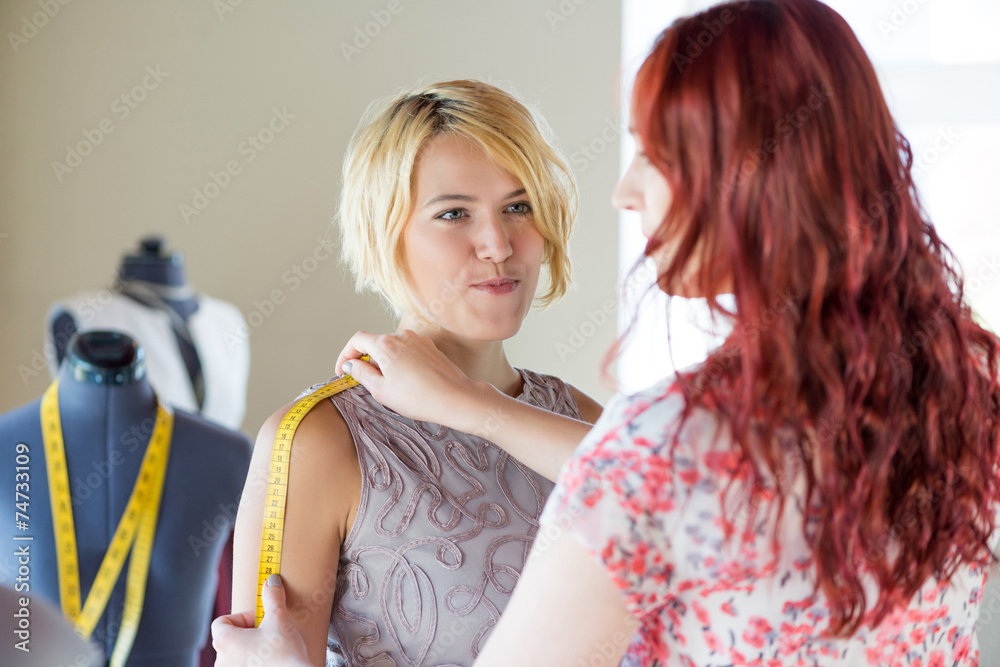 Fototapeta premium Dressmaker at work