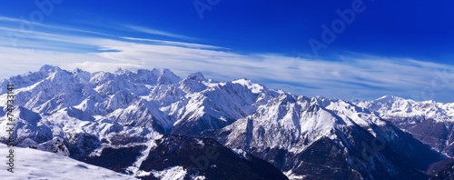 View of Mont Blanc from Verbier photo