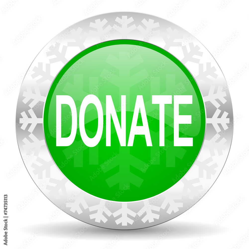 donate green icon, christmas button donate green icon, christmas button
