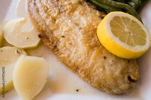 Grilled sole
