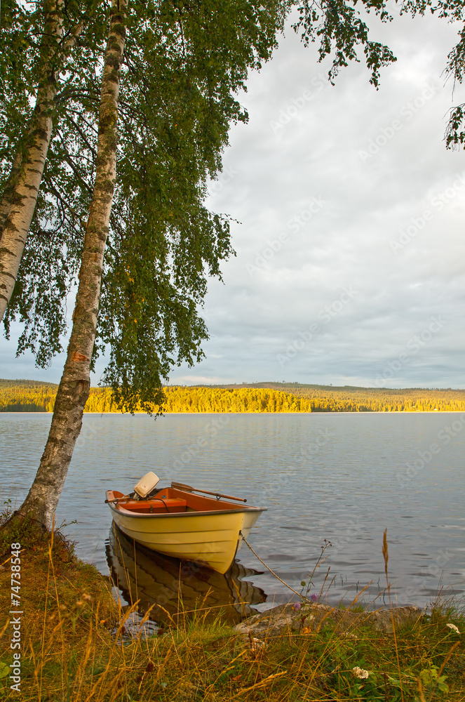 Boat on lake