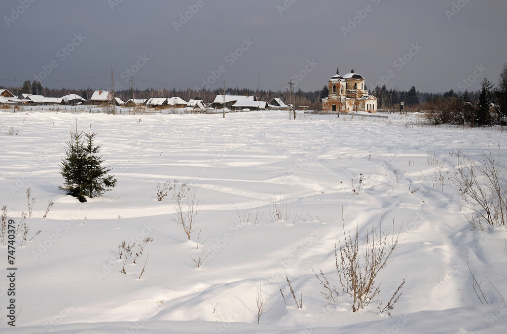 Russian winter landscape