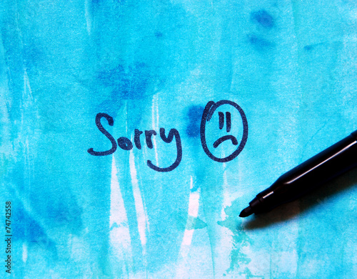 sorry note