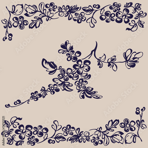 floral pattern, flower decorative