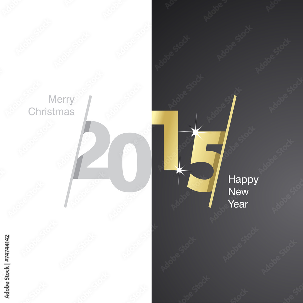 2015 Happy New Year gray gold black background 2015 Happy New Year gray gold black background