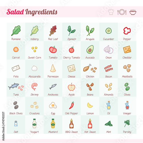 Salad ingredients