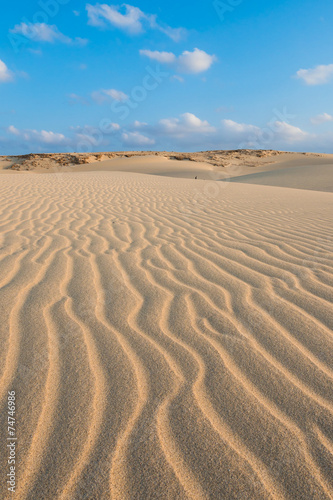  Waves on sand dunes  in Chaves beach Praia de Chaves in Boavist © Samuel B.